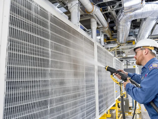 Professional commercial coil cleaning by Somerset Air Duct Cleaning in Somerset
