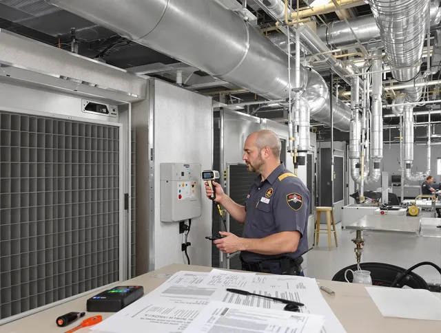 Professional filter system inspection by Somerset Air Duct Cleaning in Somerset