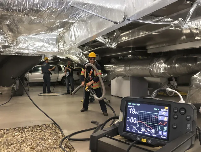 Professional negative pressure duct cleaning by Somerset Air Duct Cleaning in Somerset